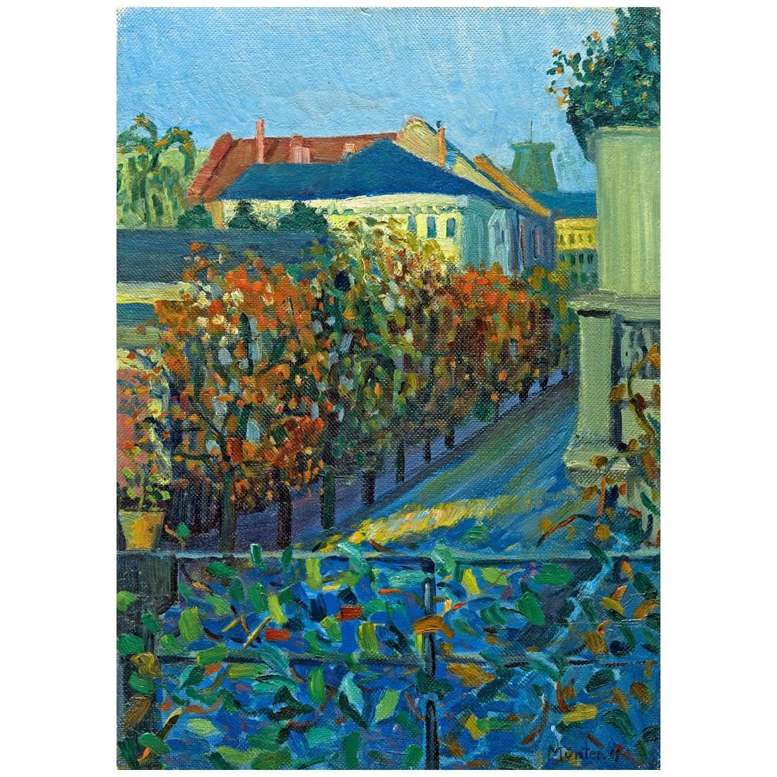  Gabriele Munter. View from Brothers House in Bonn. 1908. Thyssen-Bornemisza Museum