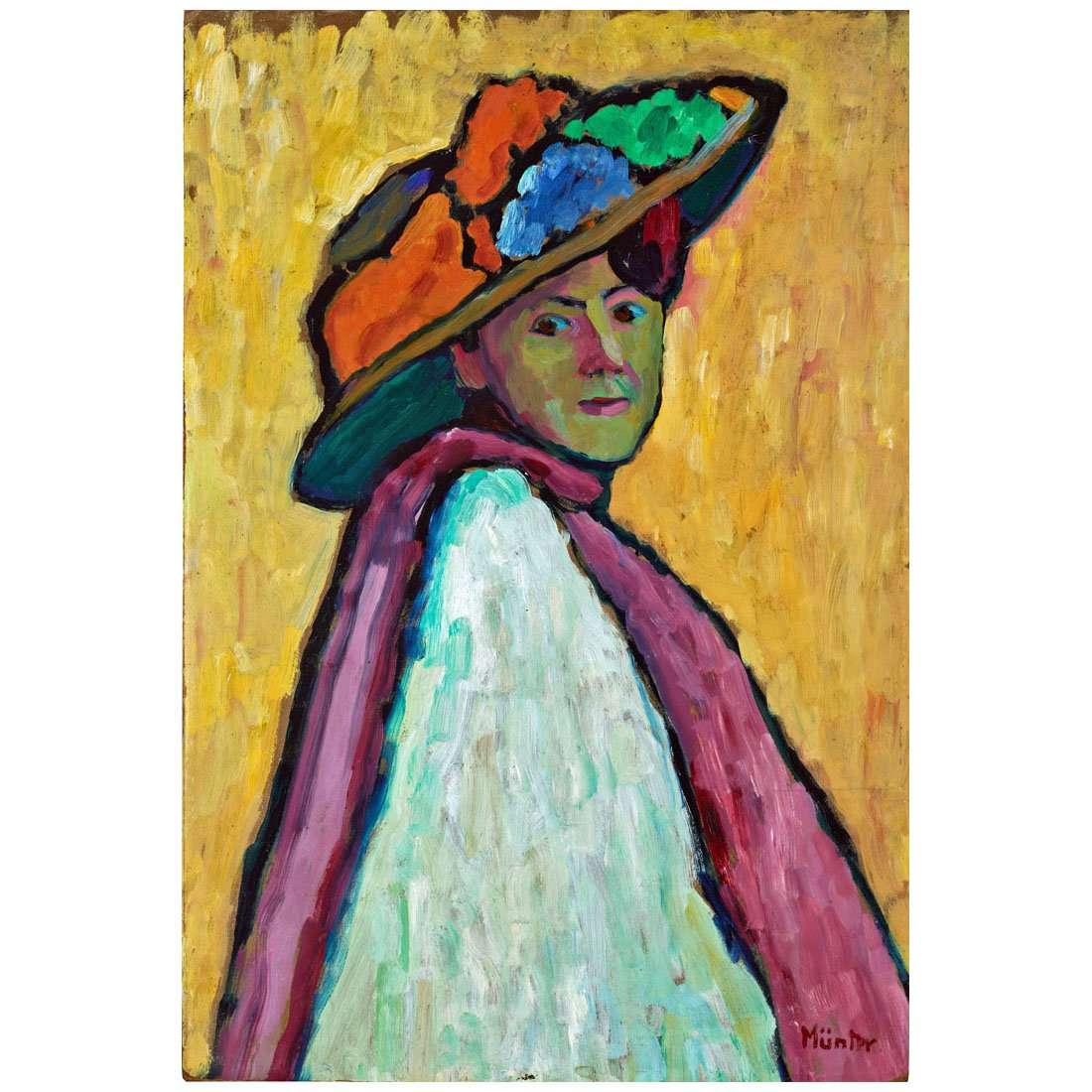  Gabriele Munter. Portrait of Marianne von Werefkin. 1909. Lenbachhaus, Munchen