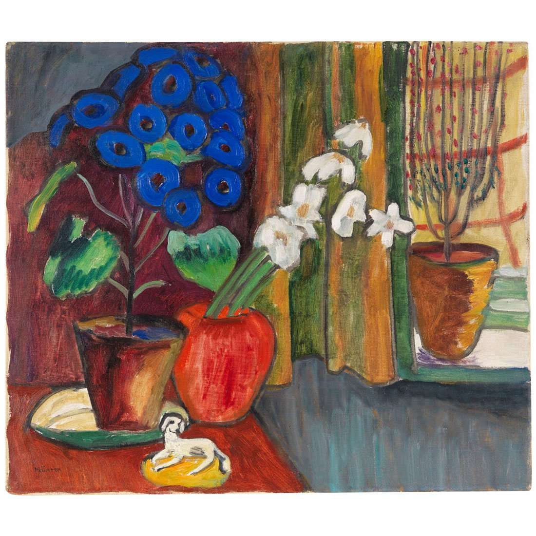  Gabriele Munter. Blue Flowers. 1912. Private Collection