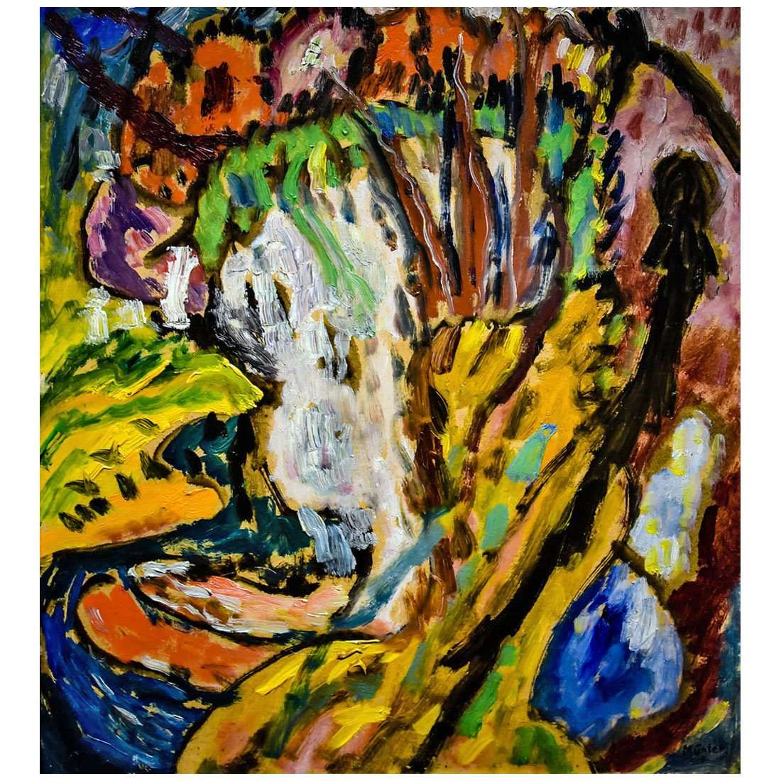  Gabriele Munter. Still Life with Vase. 1914. San Diego Art Museum