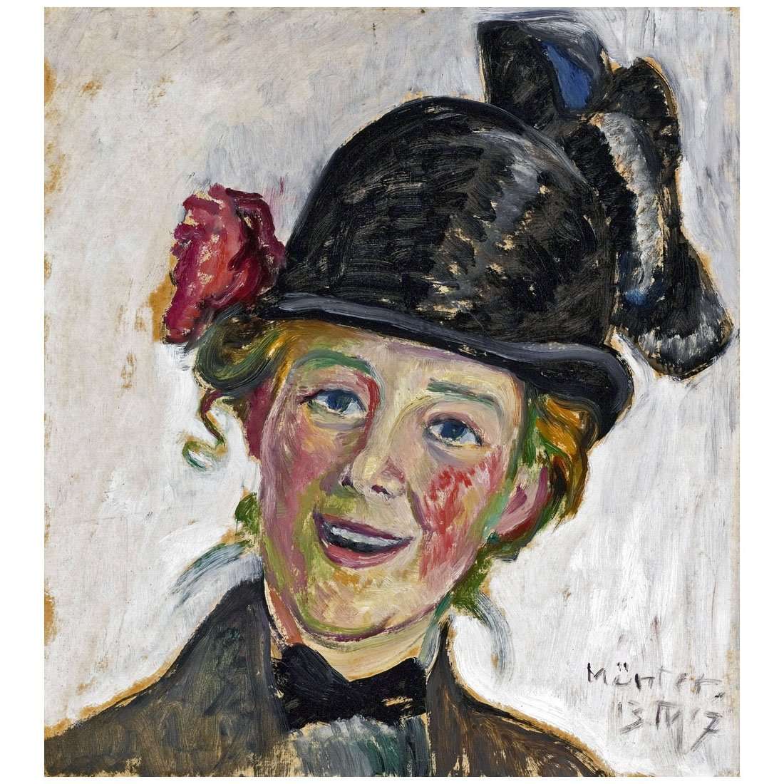  Gabriele Munter. Rosen. 1917. Private Collection