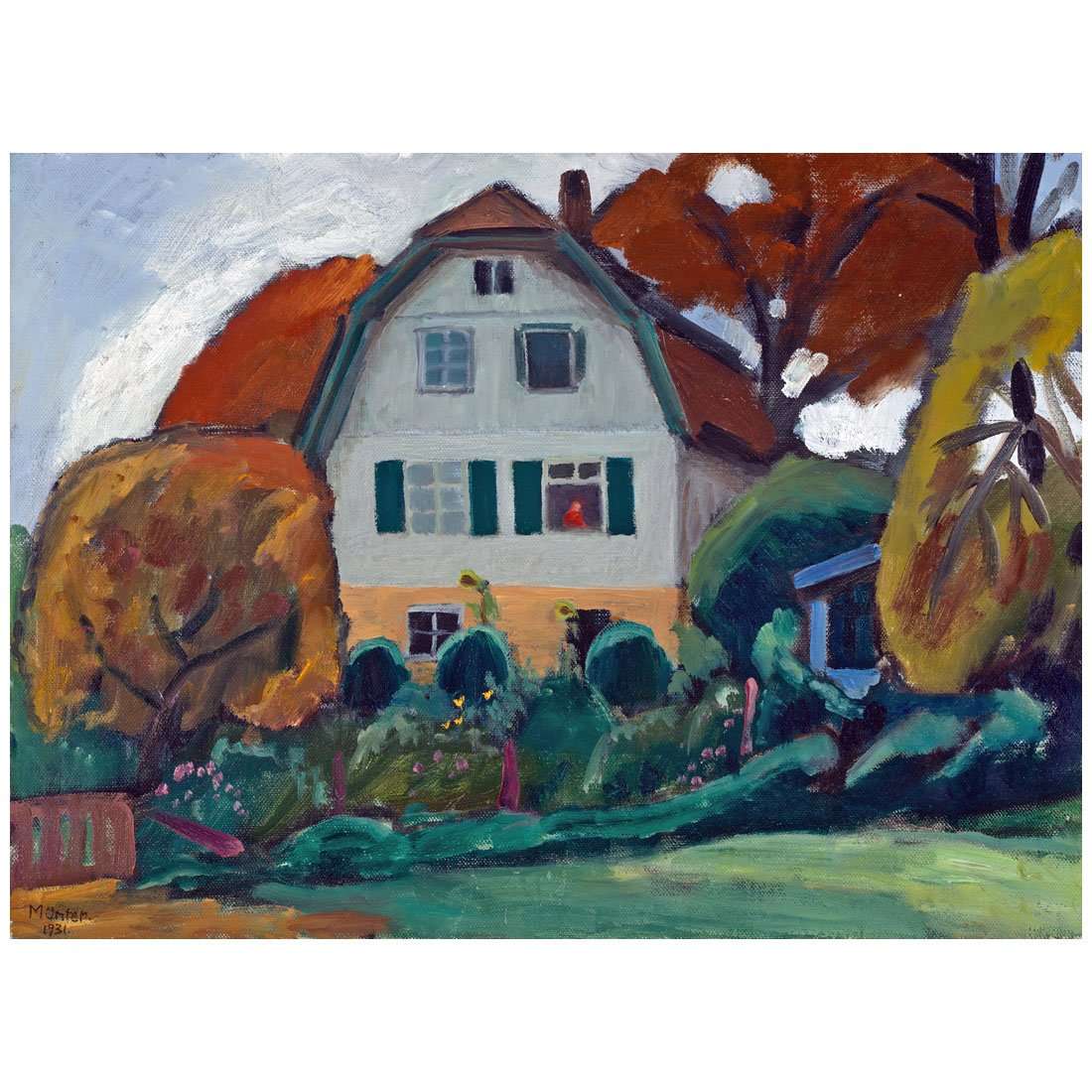  Gabriele Munter. Russian House. 1931. Lenbachhaus, Munchen