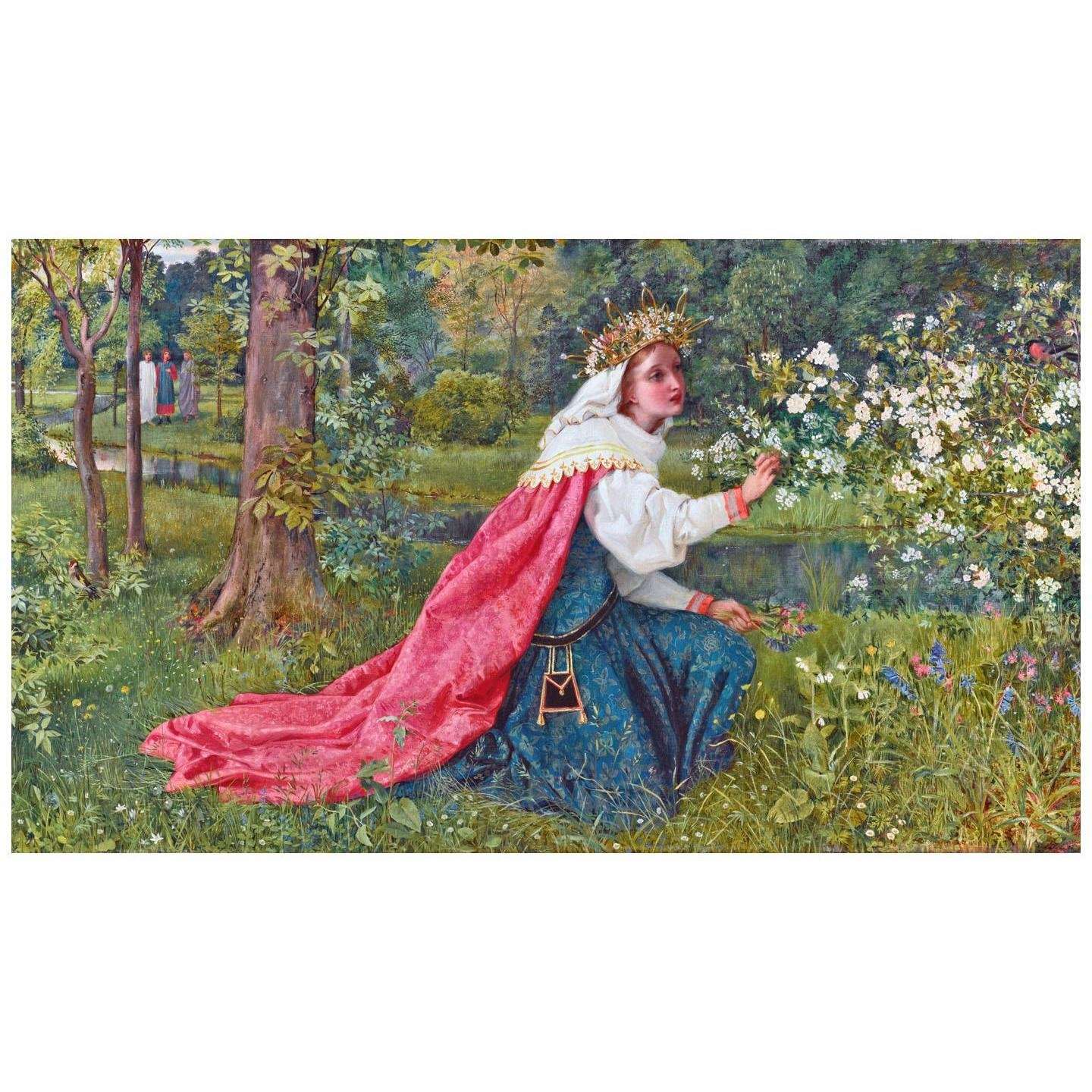  George Dunlop Leslie. Matilda (Dante Purgatorio, Canto 28). 1859. Private collection