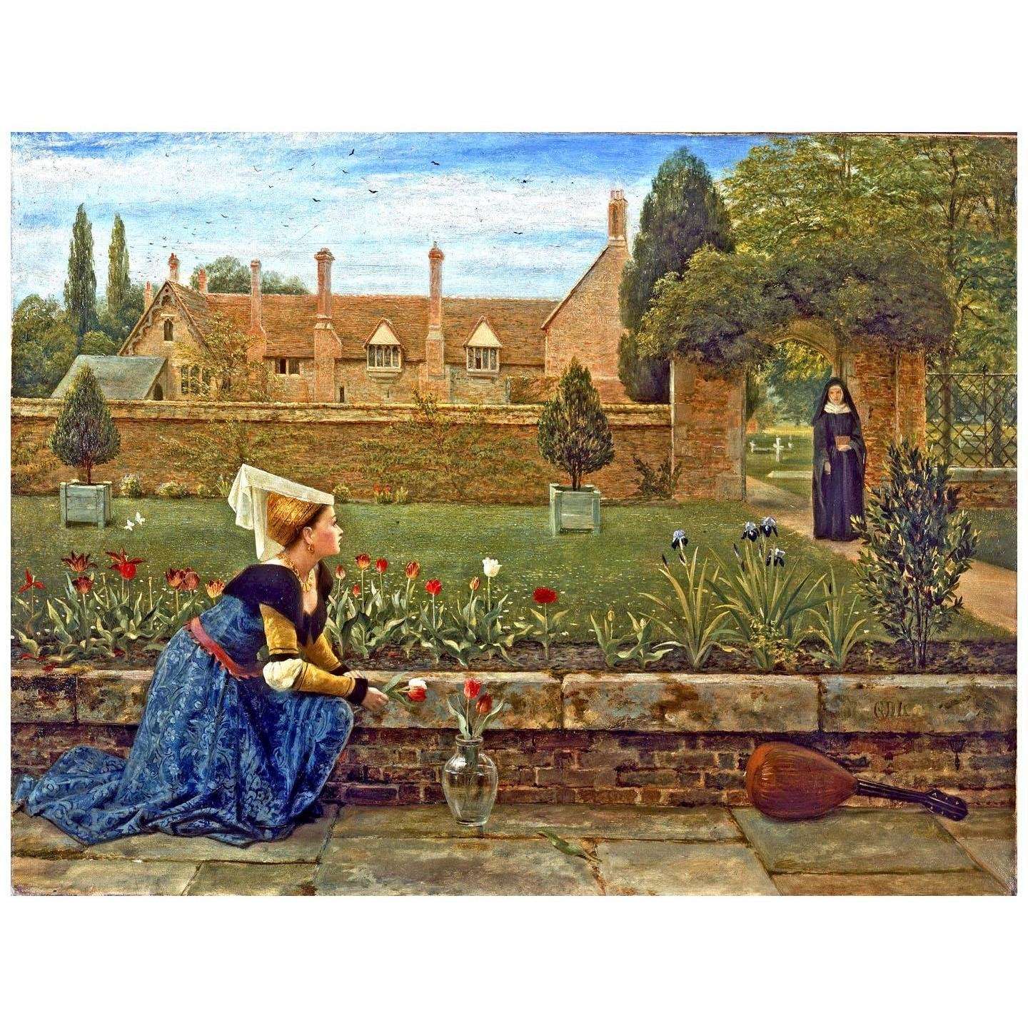  George Dunlop Leslie. The Convent Garden. 1863. Walker Art Gallery Liverpool