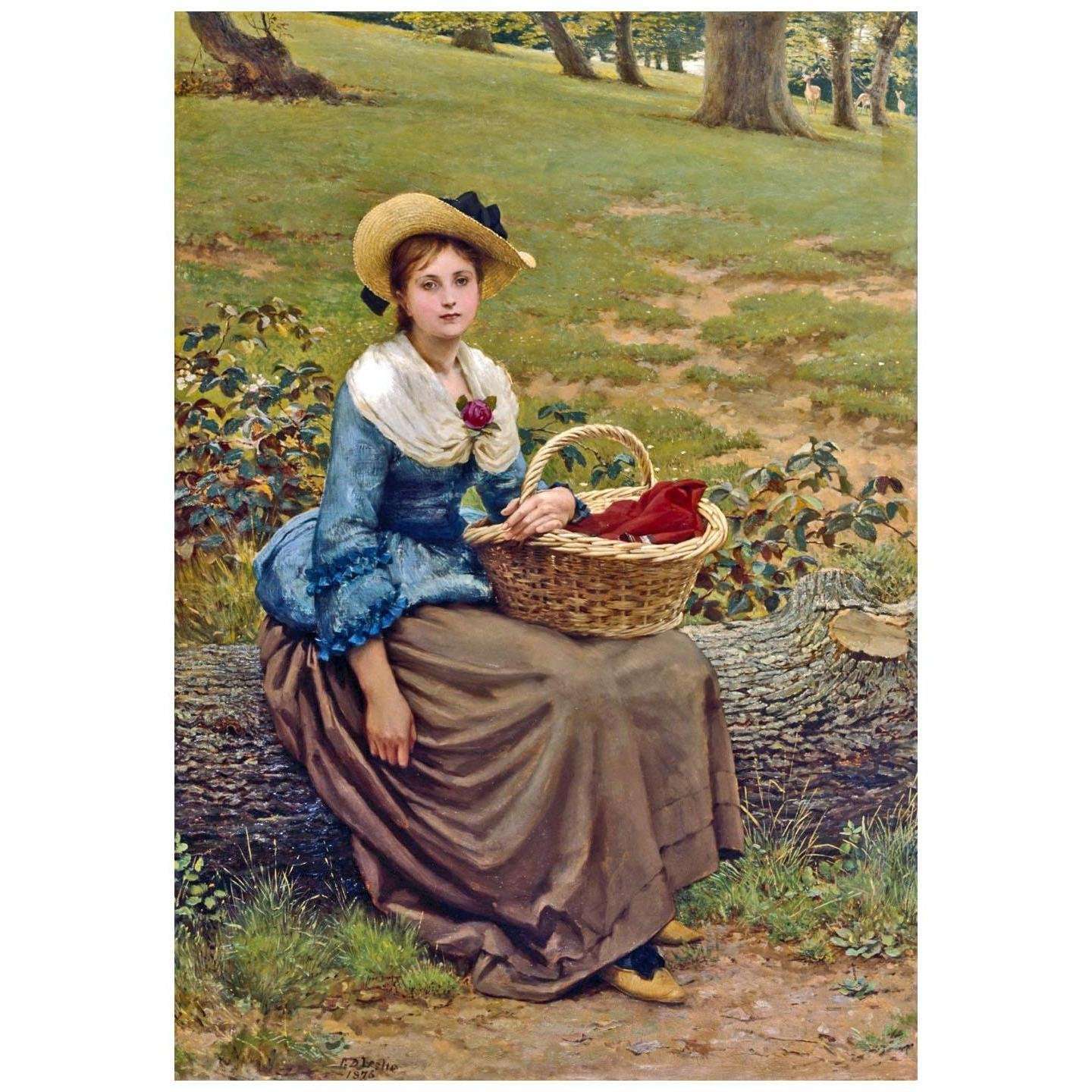  George Dunlop Leslie. Lass of Richmond Hill. 1876. Royal Academy London