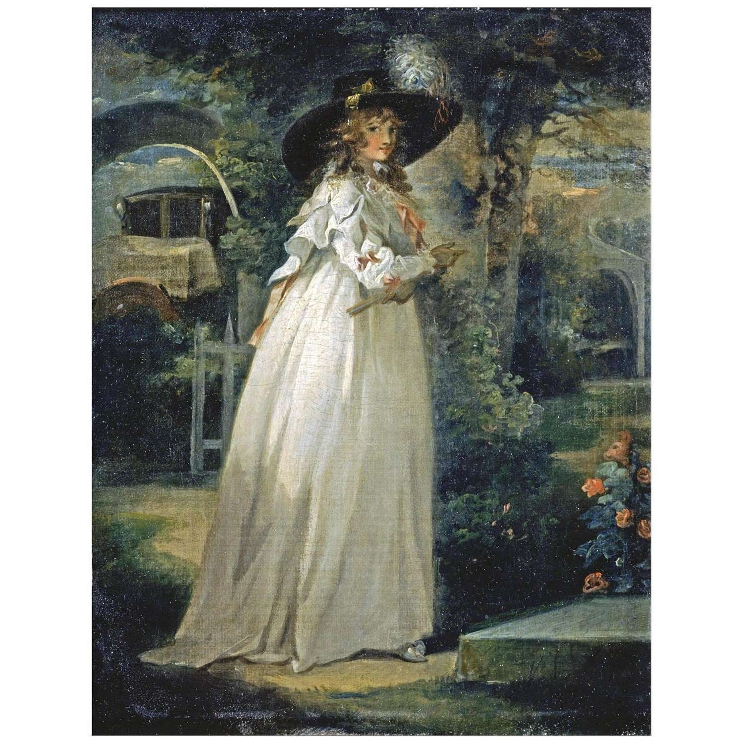  George Morland. Girl in the Garden. 1786. Yale Center for British Art