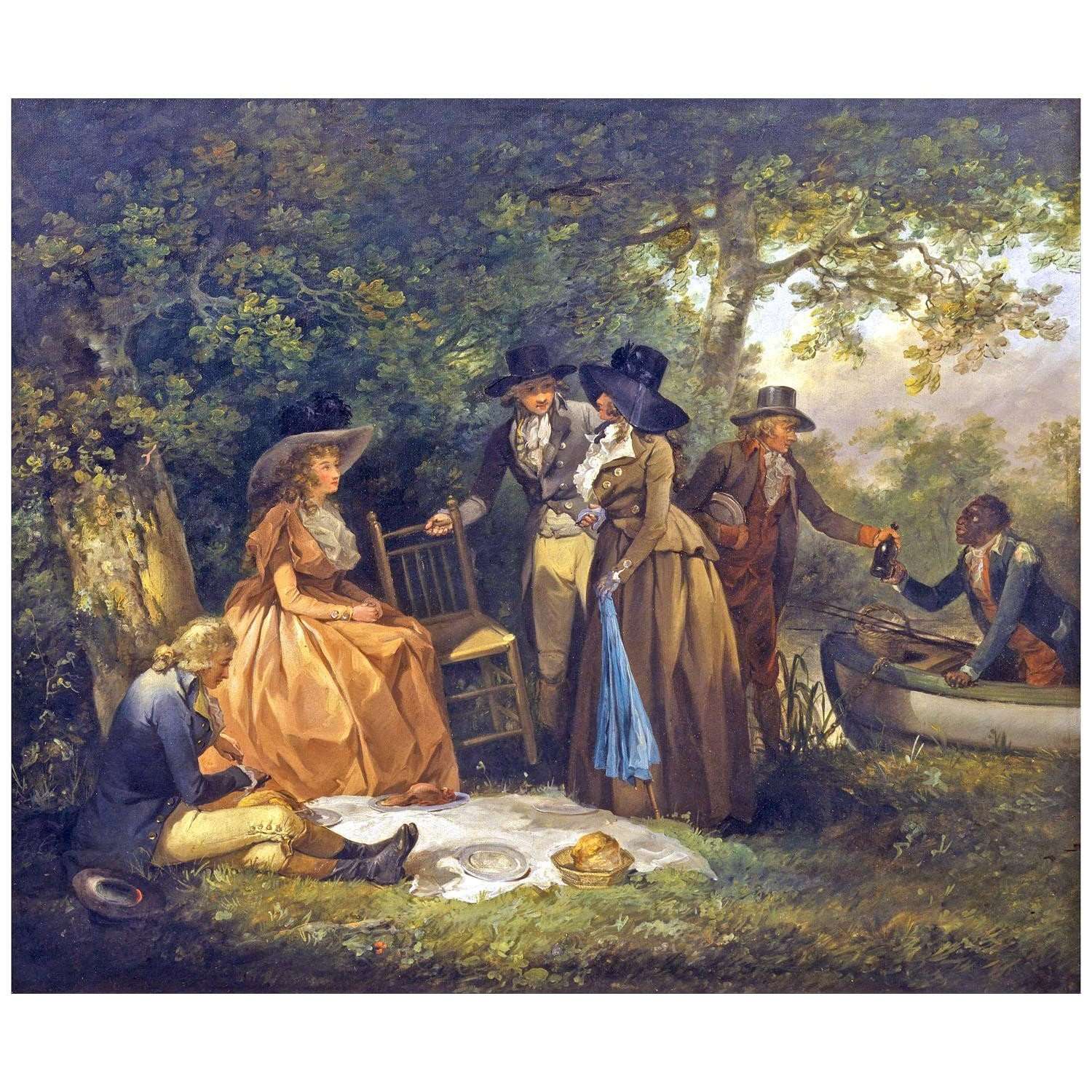  George Morland. The Anglers Repast. 1789. Yale Center for British Art