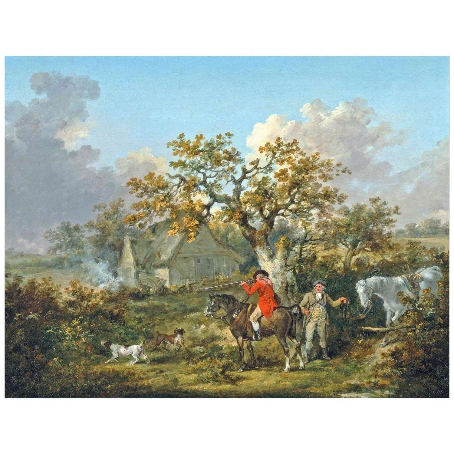  George Morland. Partridge Shooting. 1790. Yale Center for British Art