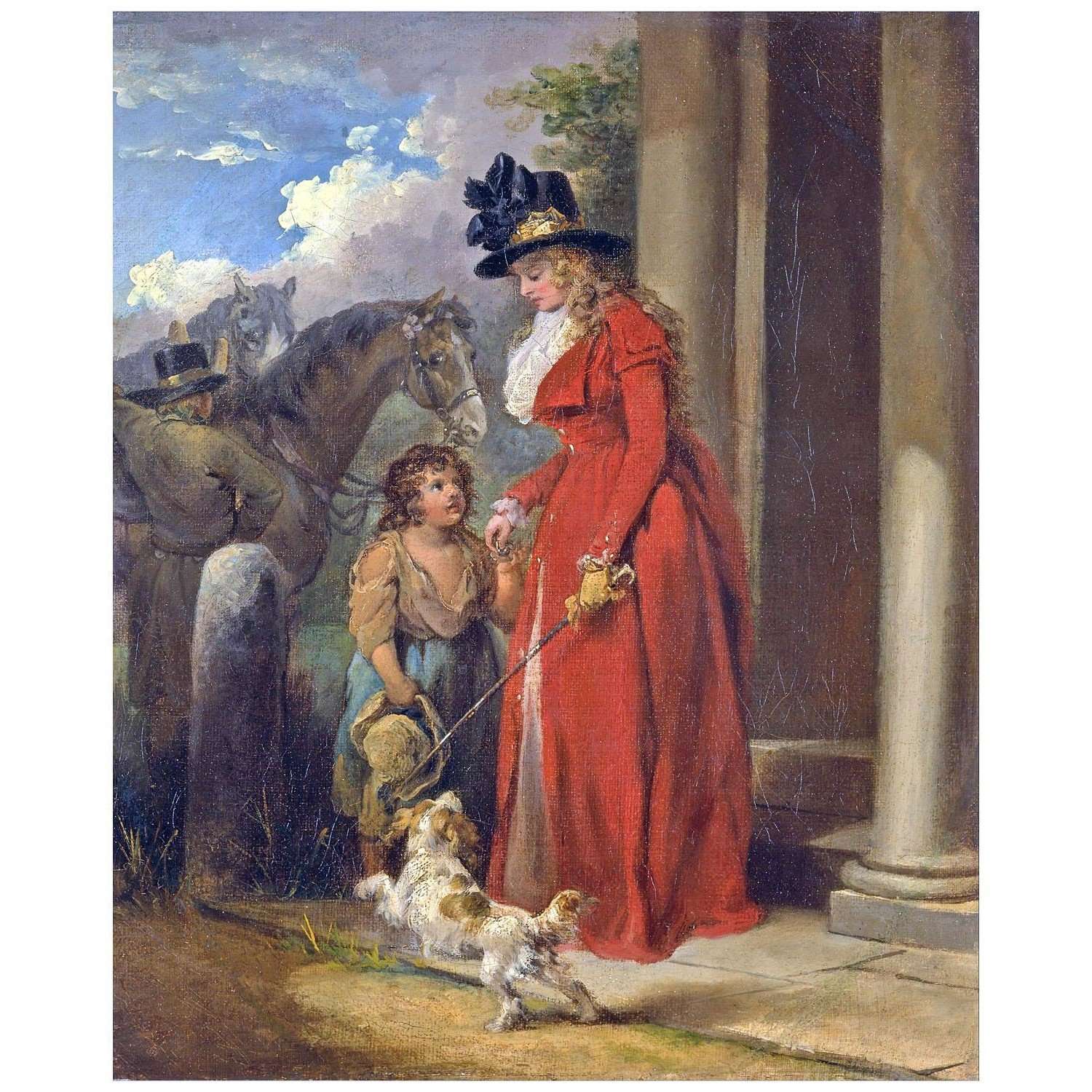  George Morland. The Squires Door. 1790. Yale Center for British Art