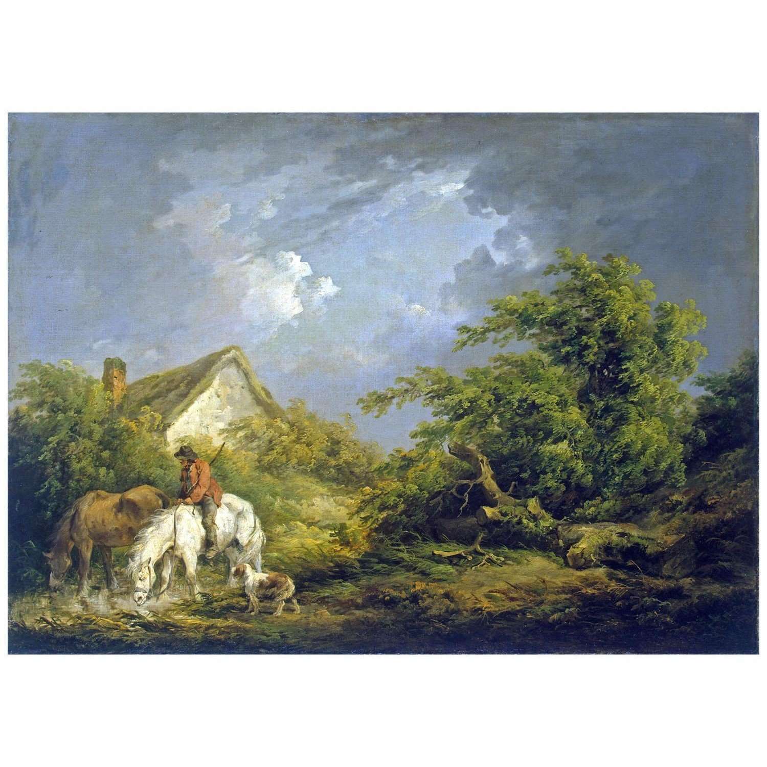  George Morland. Before a Thunderstorm. 1791. Hermitage Museum