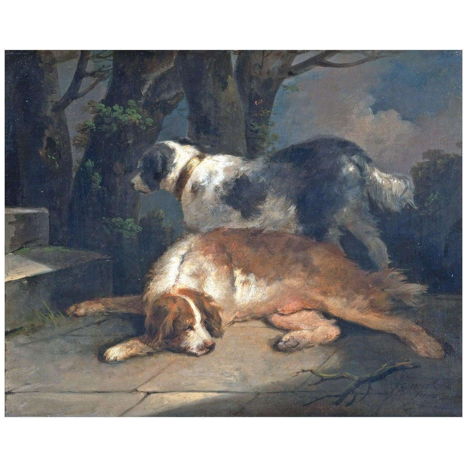  George Morland. Setters. 1798. Yale Center for British Art
