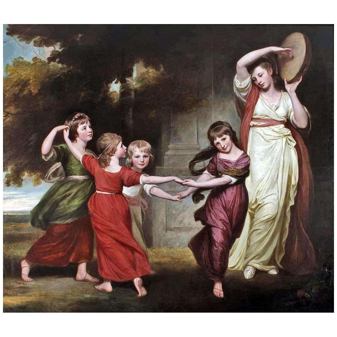  George Romney. The Leveson-Gower Children. 1776-1777