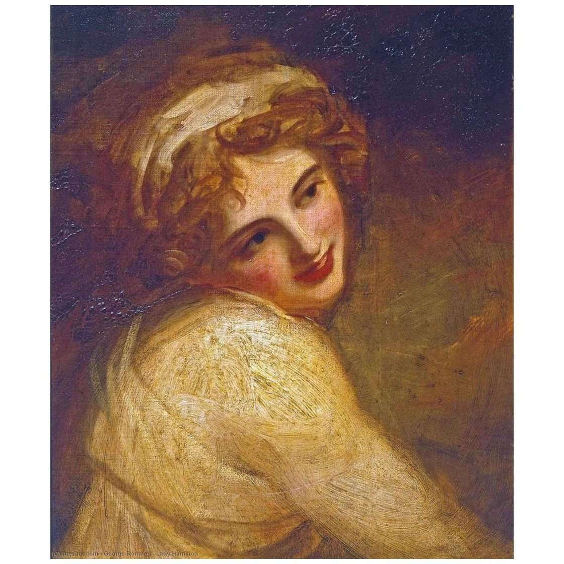  George Romney. Lady Hamilton as a Figure in Fortune Telling. 1782