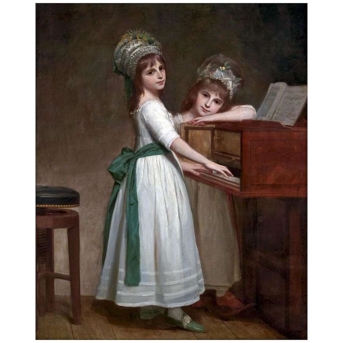  George Romney. Portrait of Maria and Catherine Thurlow. 1783