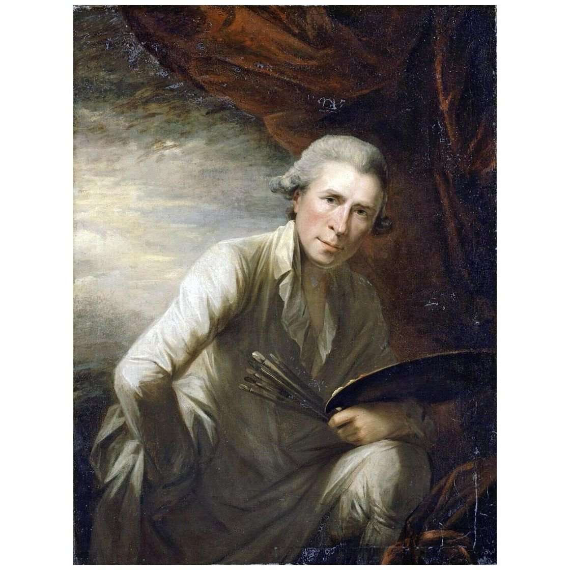  George Romney. Self-Portrait. 1780s. Louvre