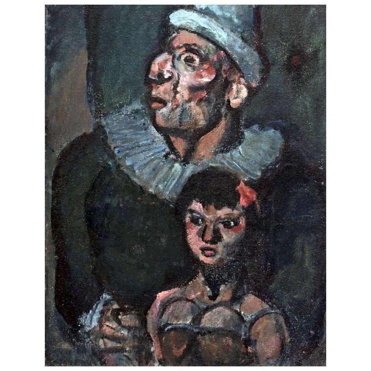 Georges Rouault. Dans le Cirque (Clown fou). 1907. Philadelphia Art Museum