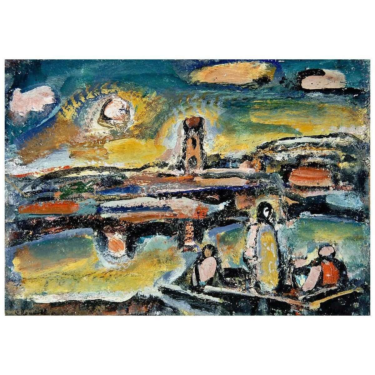  Georges Rouault. Christ au lac de Tiberiade. 1939. Collection priv?e