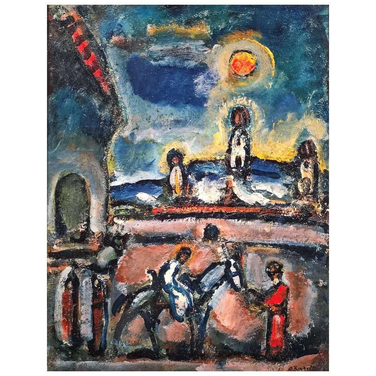  Georges Rouault. La fuite en Egypte. 1945-1946. Fondation Georges Rouault Paris