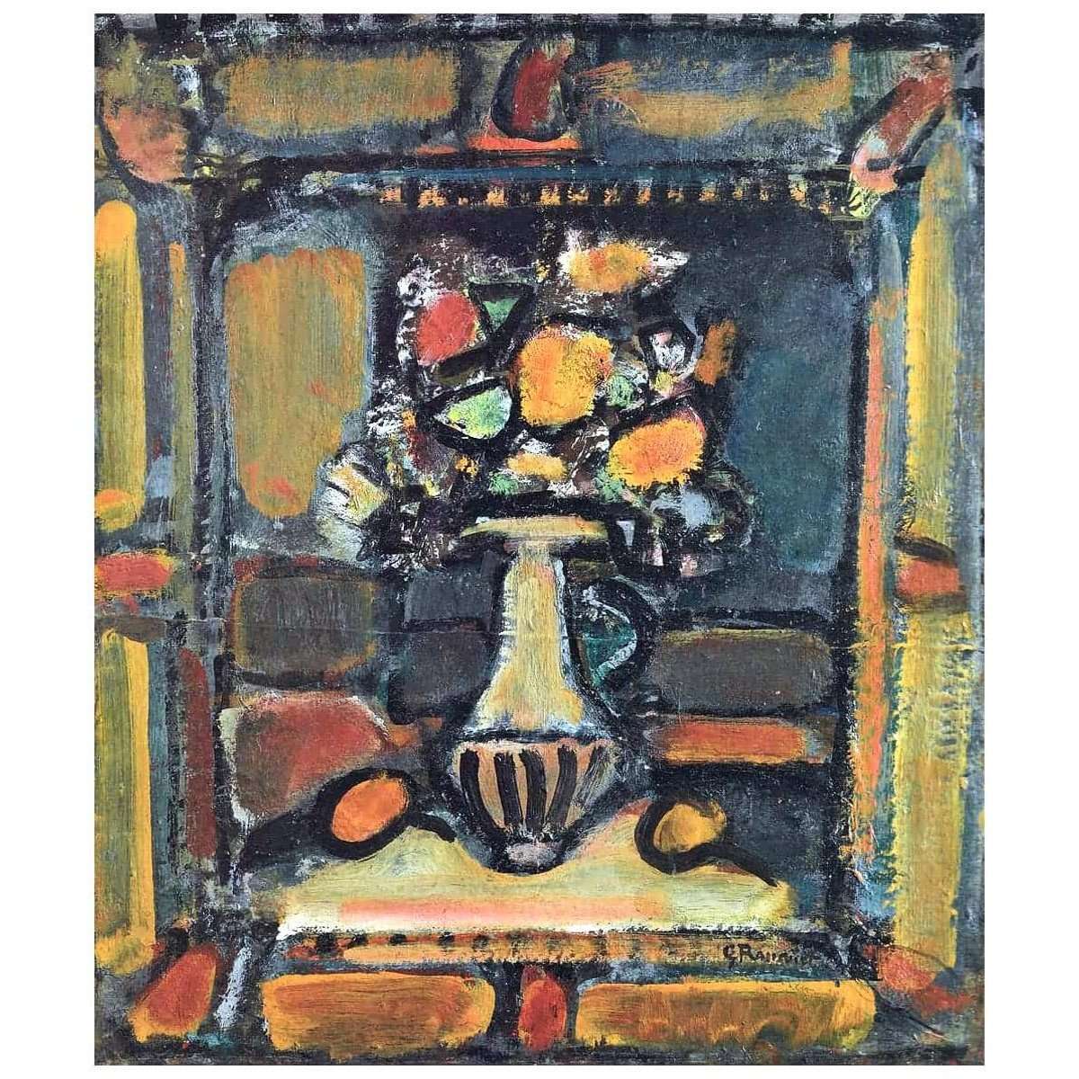  Georges Rouault. Fleurs decoratives. 1946. Centre Pompidou Paris