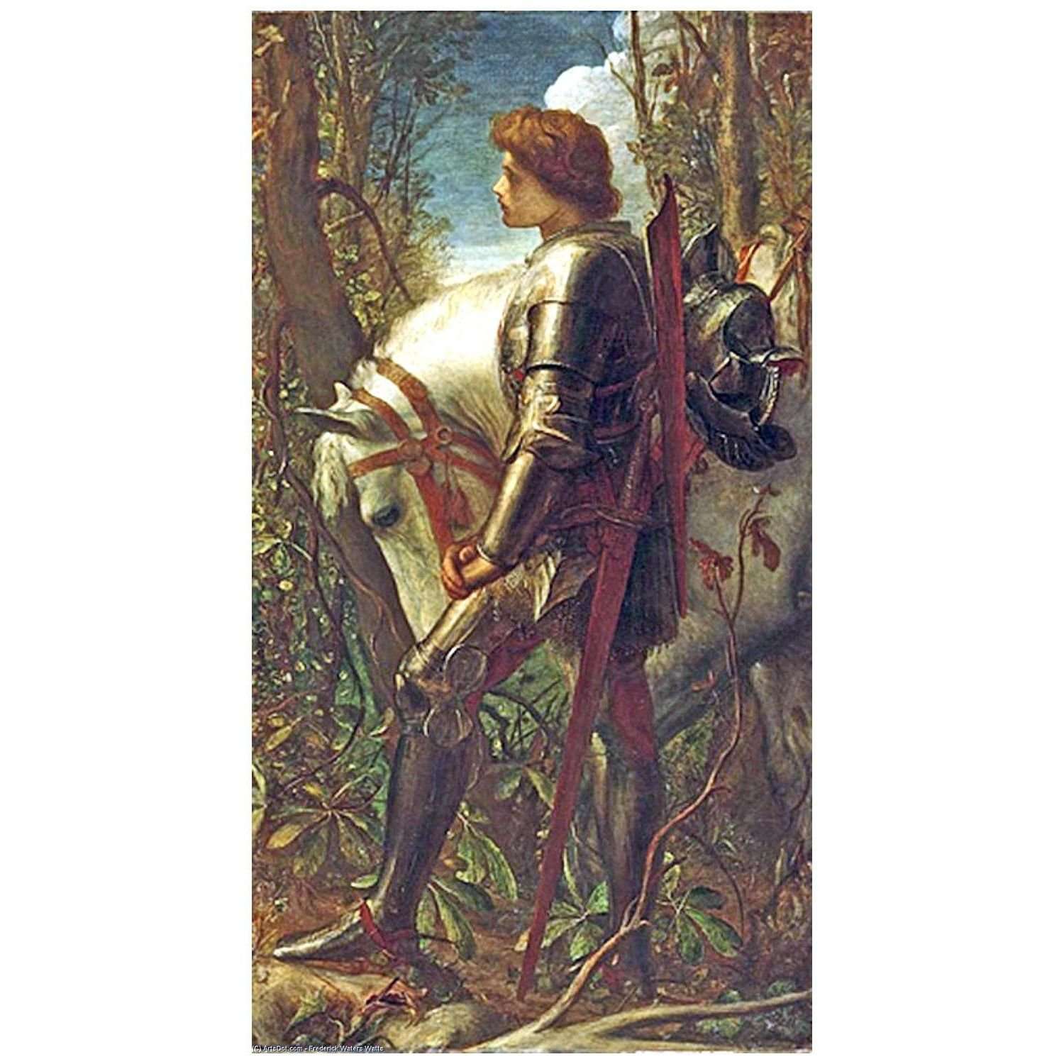 ������ ����George Watts. Sir Galahad. 1860. Harvard Art Museum