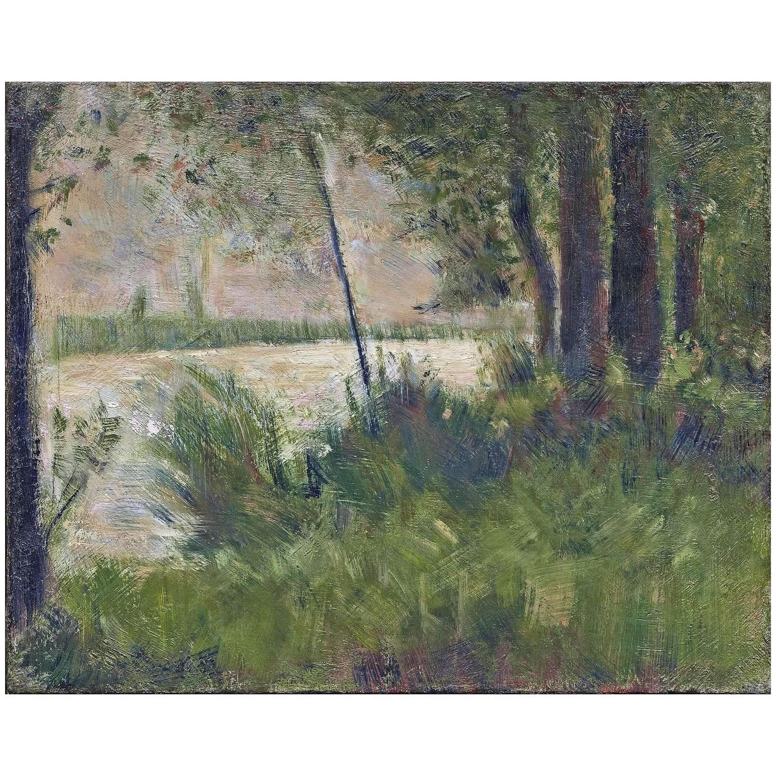  Georges Seurat. C?te herbeuse. 1881-1882. Dallas Museum of Art