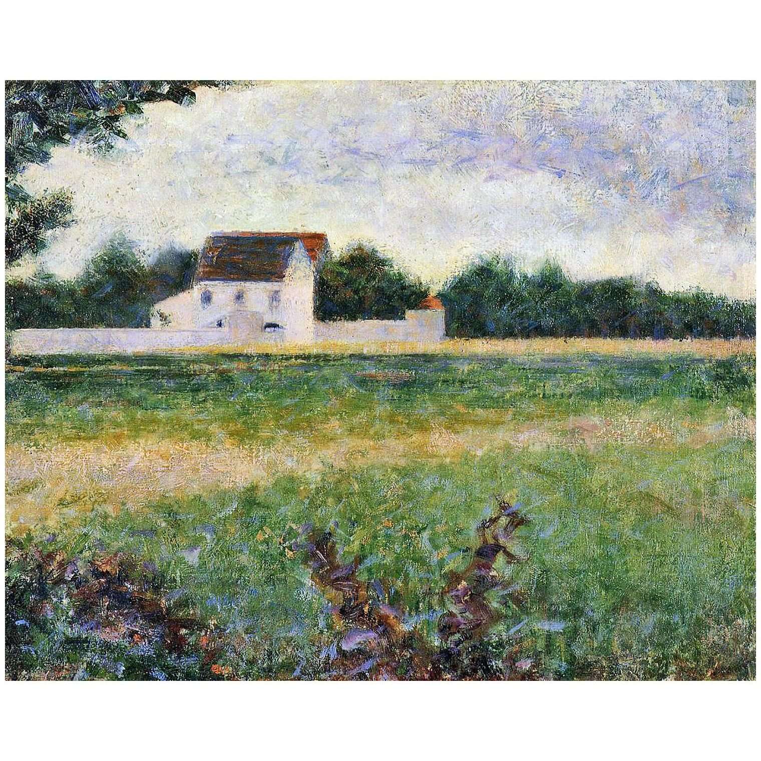  Georges Seurat. Paysage d'?le-de-France. 1881-1882. MUSBA Bordeaux