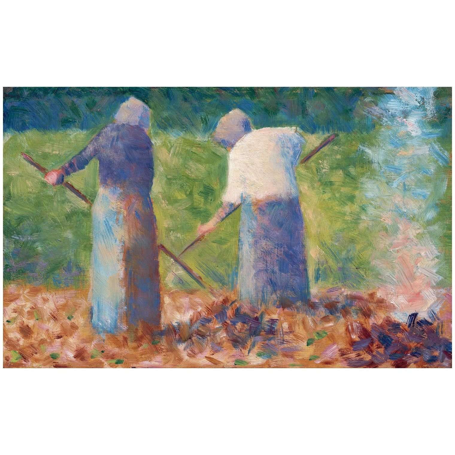  Georges Seurat. La fenaison. 1882. National Gallery Washington