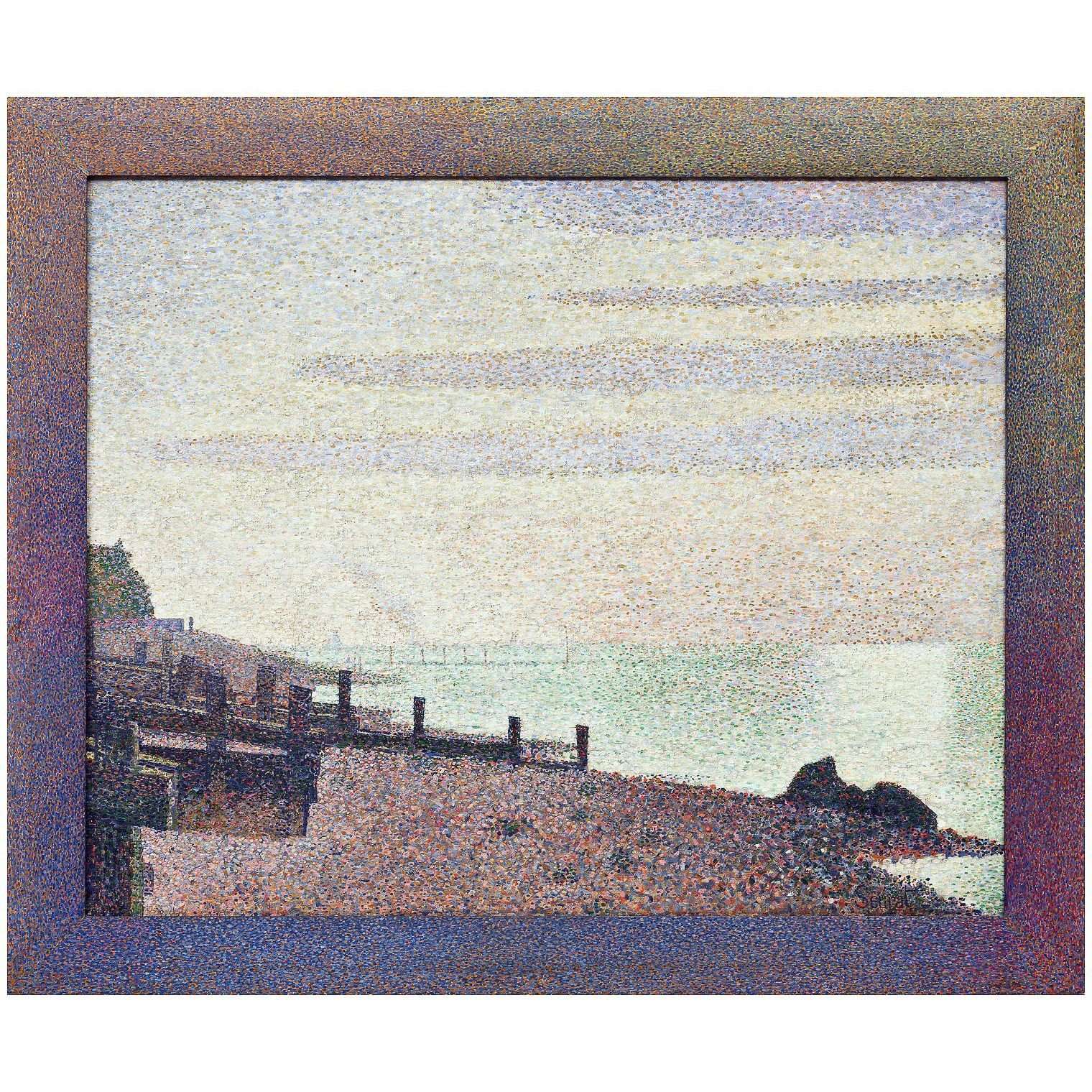  Georges Seurat. Honfleur, un soir. 1886. MoMA New York