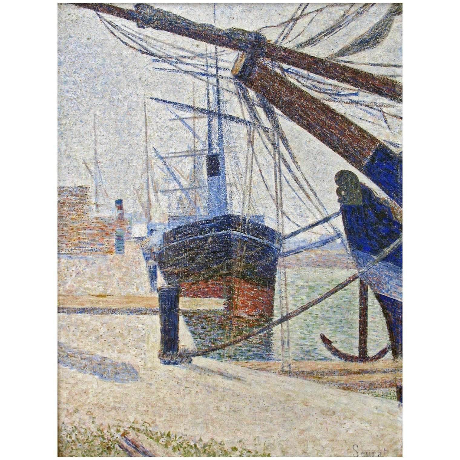  Georges Seurat. Coin du port de Honfleur. 1886. Kroller-Muller Museum Otterlo