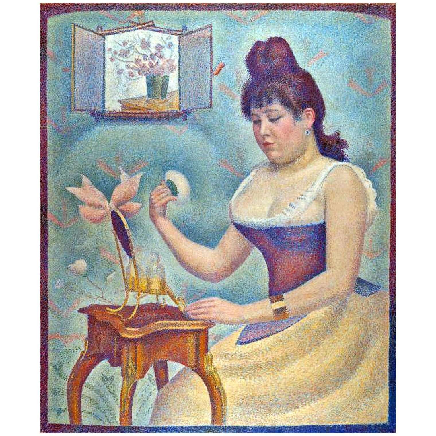  Georges Seurat. Jeune femme se poudrant. 1889-1890. Courtauld Institute London
