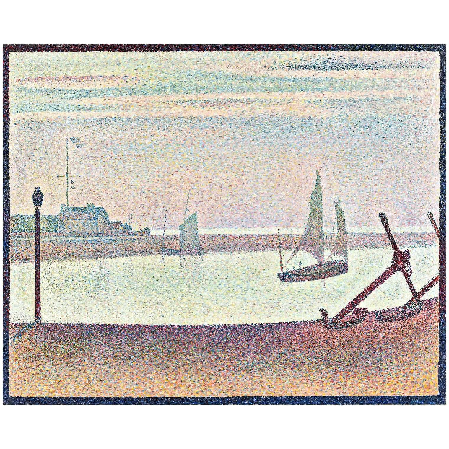  Georges Seurat. Le chenal de Gravelines, le soir. 1890. MoMA NY