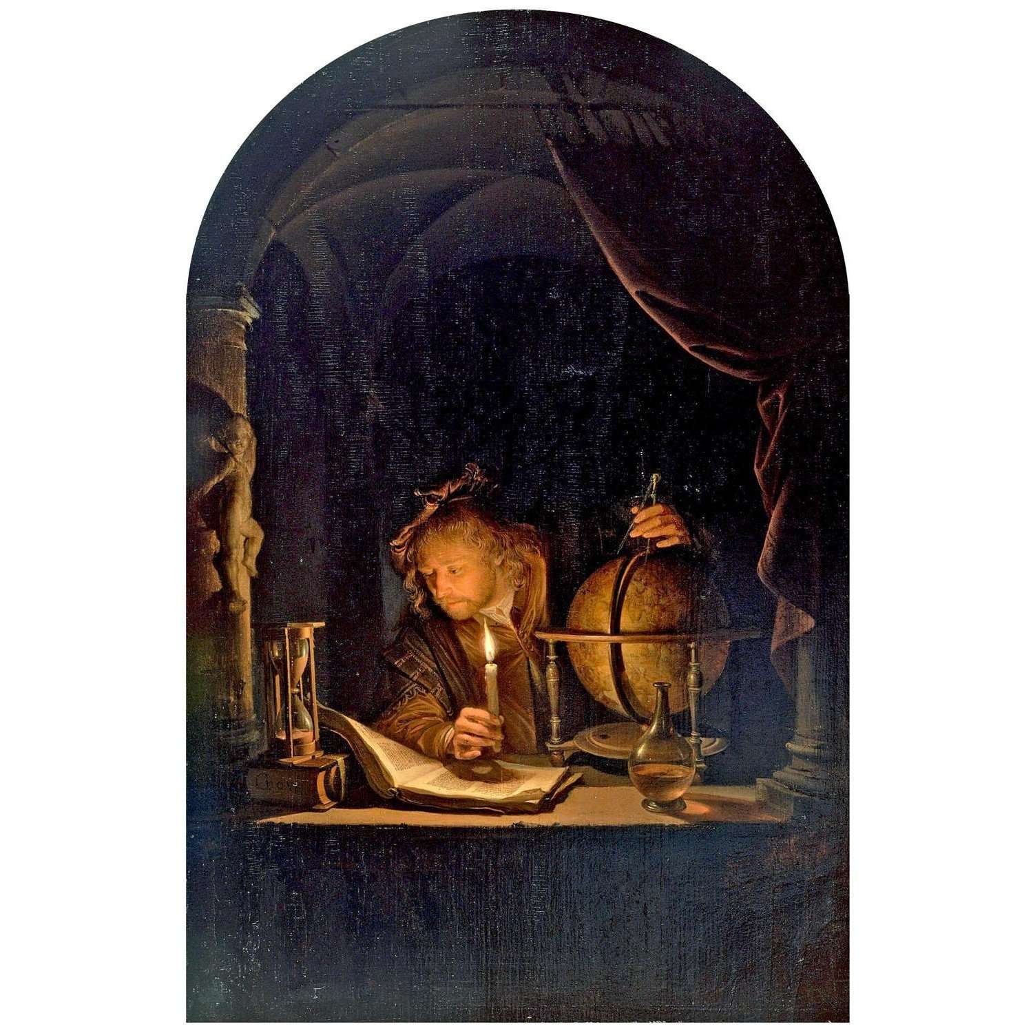  Gerrit Dou. Astronomer by Candlelight. 1650. Getty Center Los Angeles