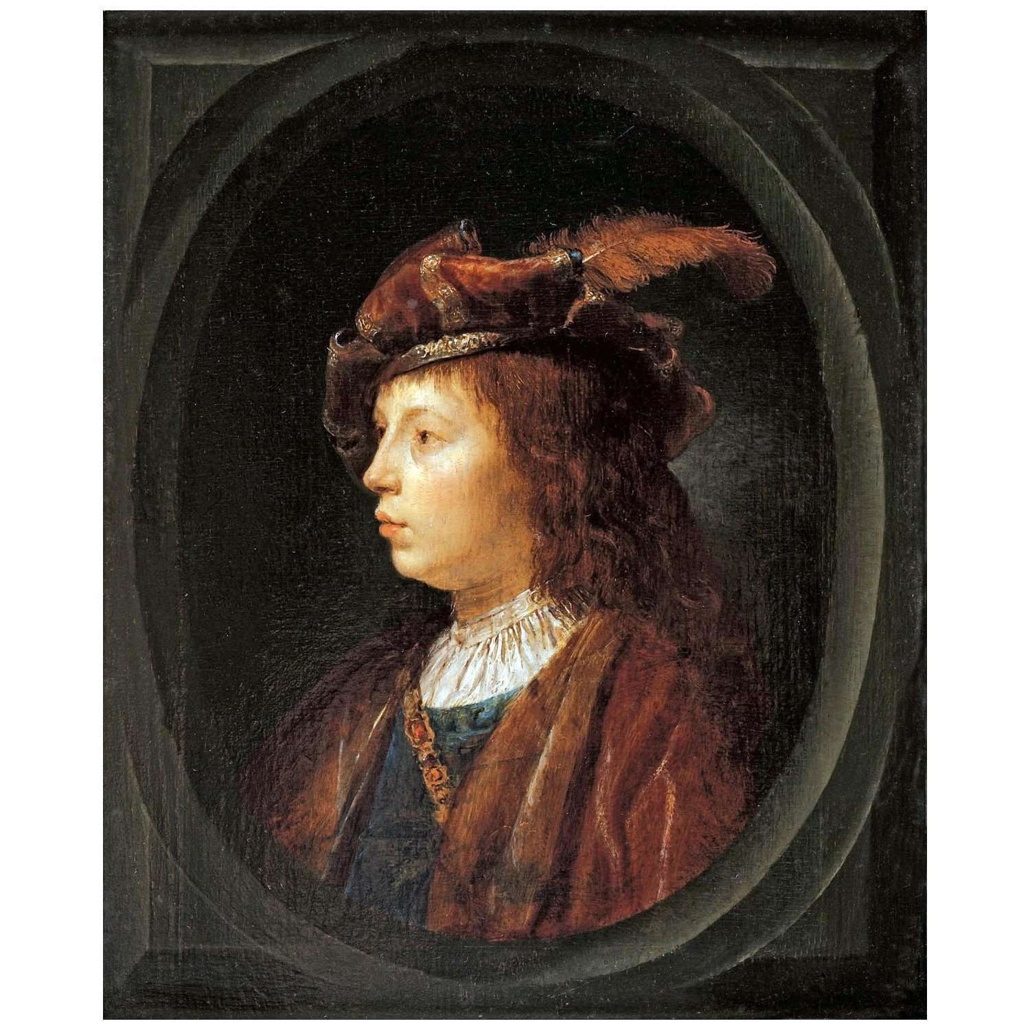  Gerrit Dou. Young Man. 1650. Art Gallery of South Australia Adelaide