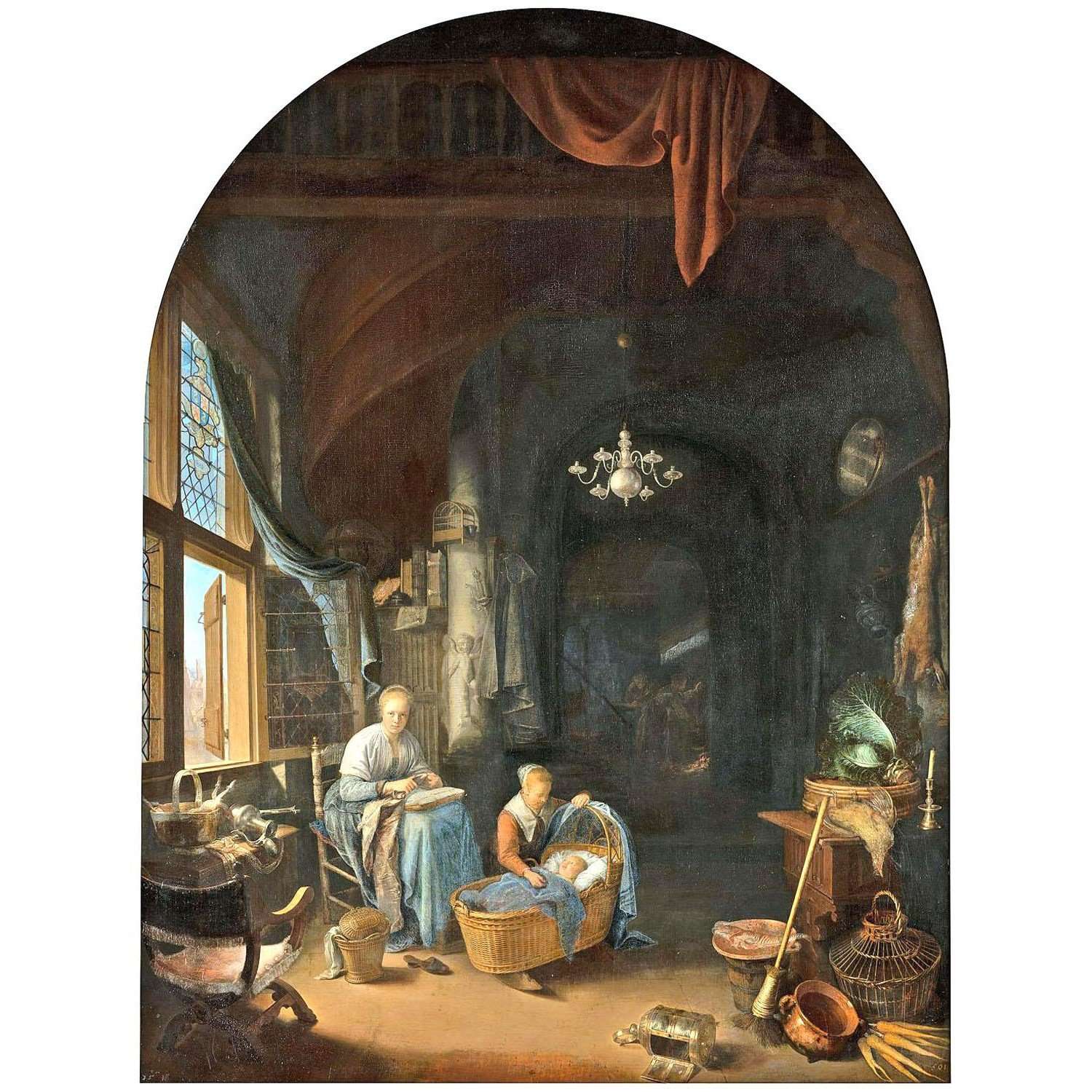  Gerrit Dou. The Young Mother. 1658. Mauritshuis Den Haag