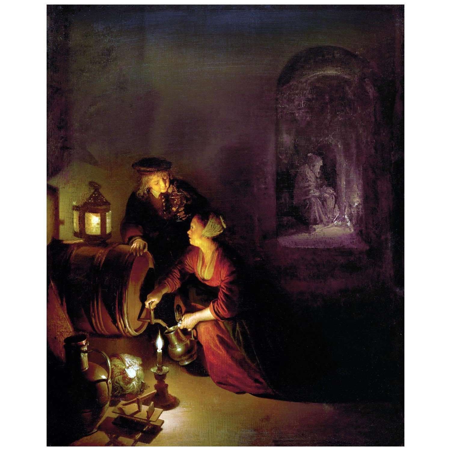  Gerrit Dou. The Wine Cellar. 1660. Lichtenstein Museum Wien