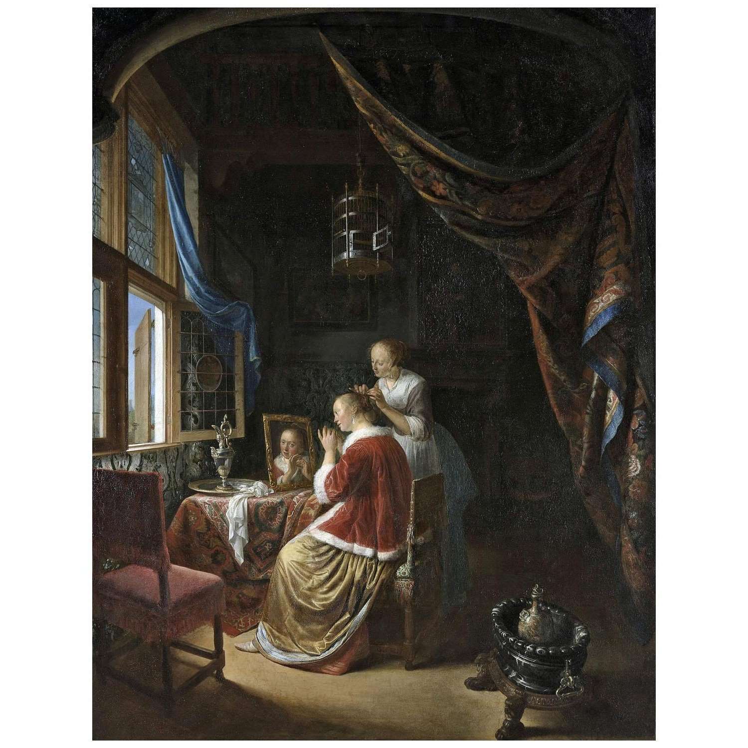  Gerrit Dou. Young Woman at her Toilet. 1667. Boijmans Van Beuningen