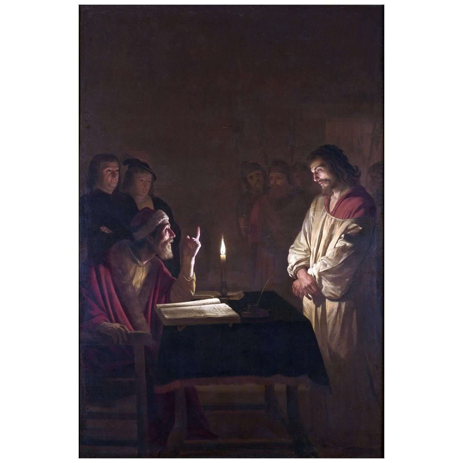  Gerrit van Honthorst. Christ before the High Priest. 1617. National Gallery London