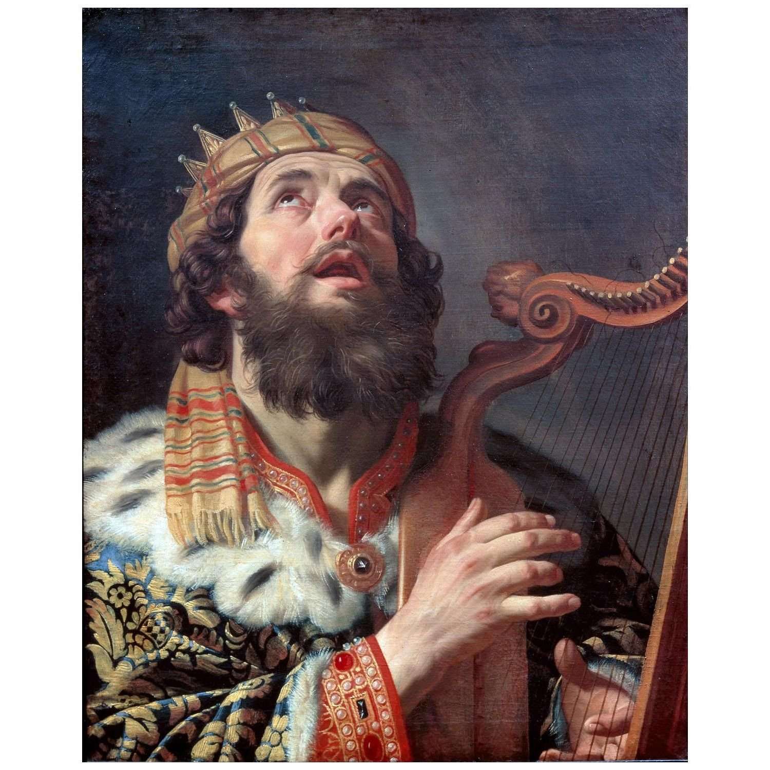  Gerrit van Honthorst. King David Playing the Harp. 1622. Centraal Museum Utrecht