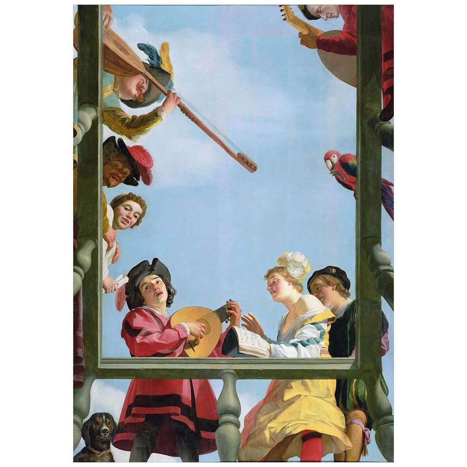  Gerrit van Honthorst. Musical Group on a Balcony. 1622. Getty Center LA