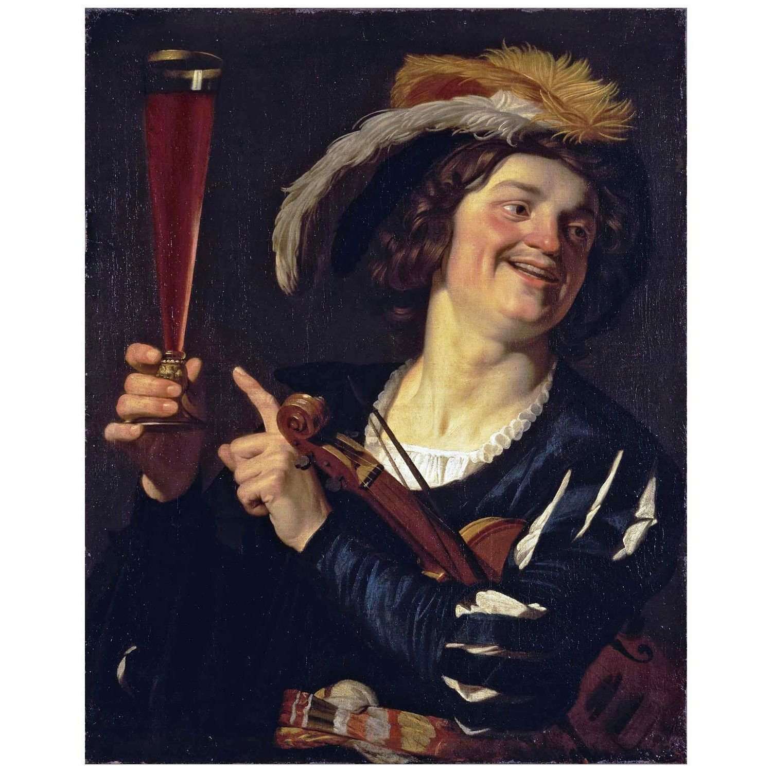  Gerrit van Honthorst. Convivial Fellow. 1624. Hermitage Museum