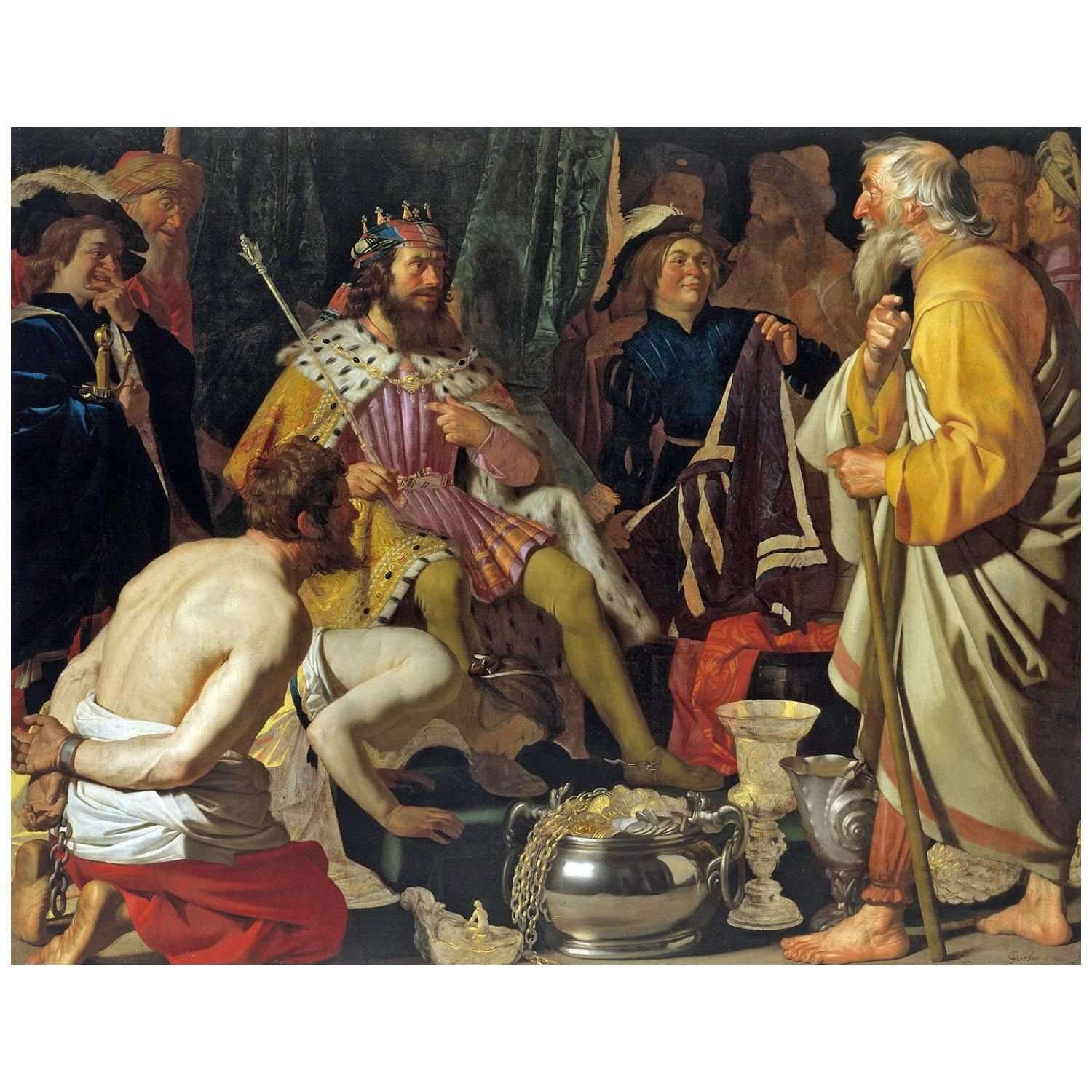  Gerrit van Honthorst. Solon and Croesus. 1624. Hamburger Kunsthalle