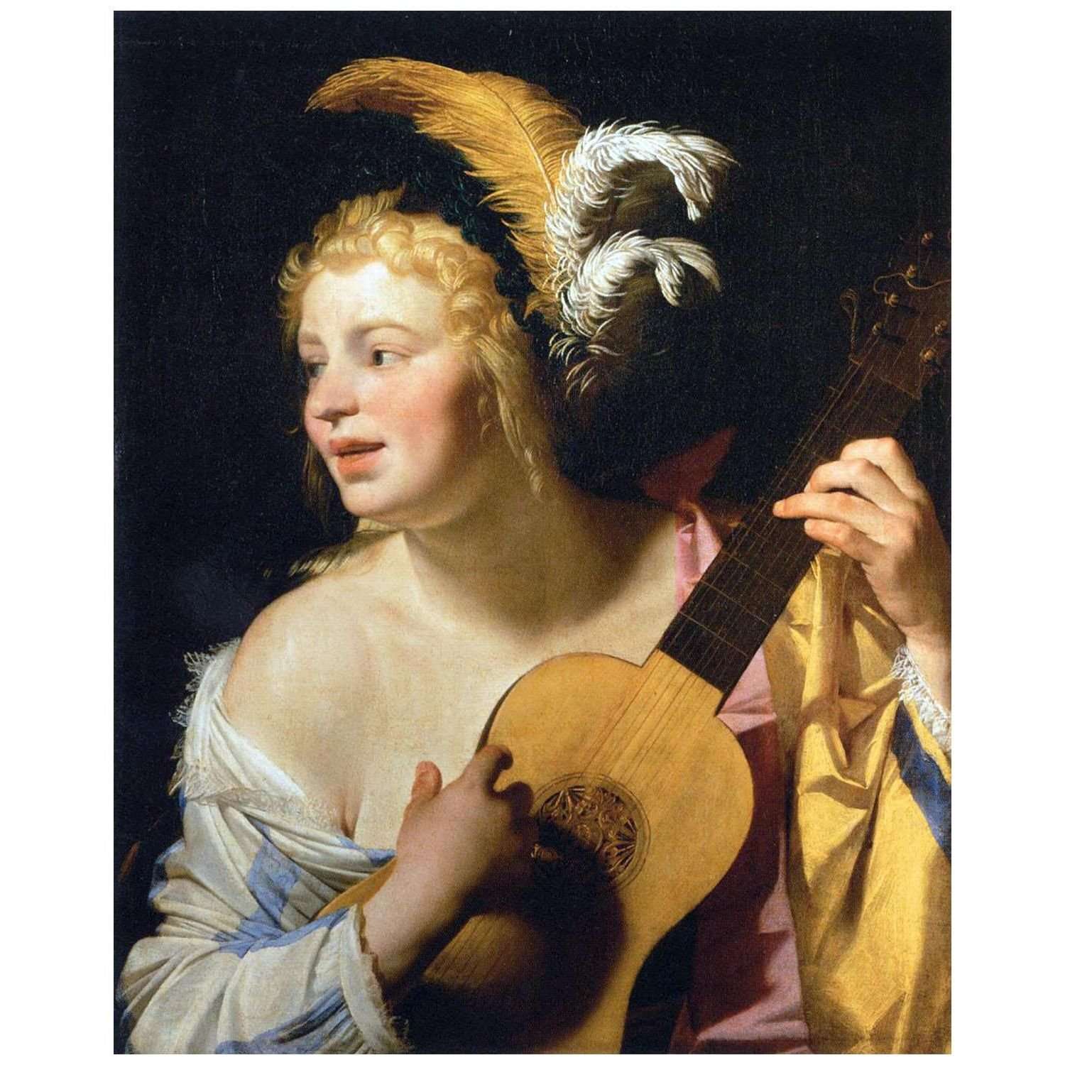  Gerrit van Honthorst. The Guitar Player. 1624. Musee du Louvre