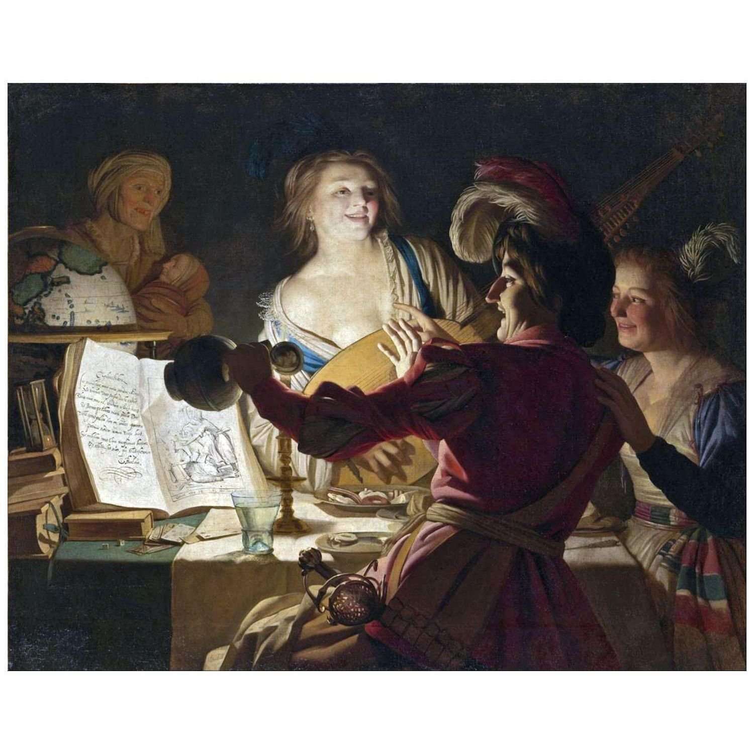  Gerrit van Honthorst. The Merry Student. 1625. Alte Pinakothek Munchen