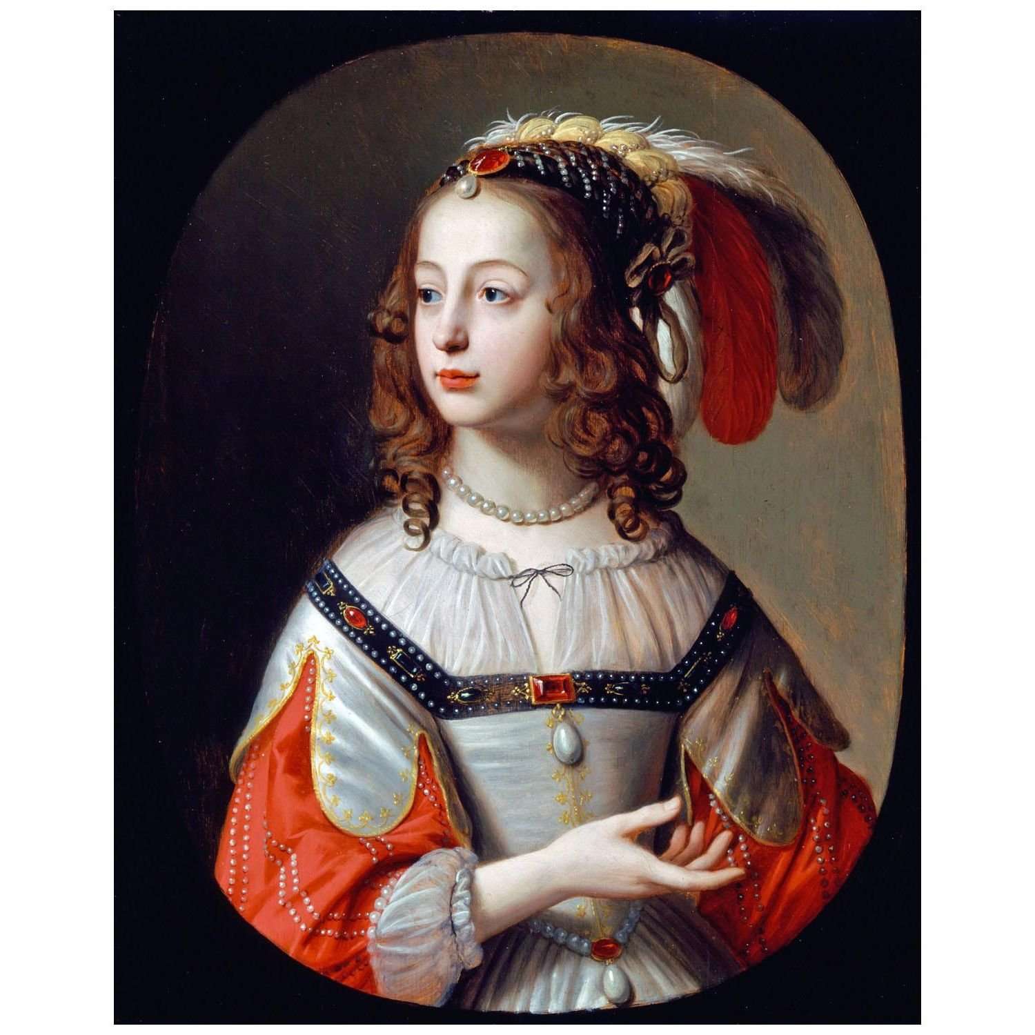  Gerrit van Honthorst. Sophia, Princess of Hannover. 1641. Detroit Institute of Art