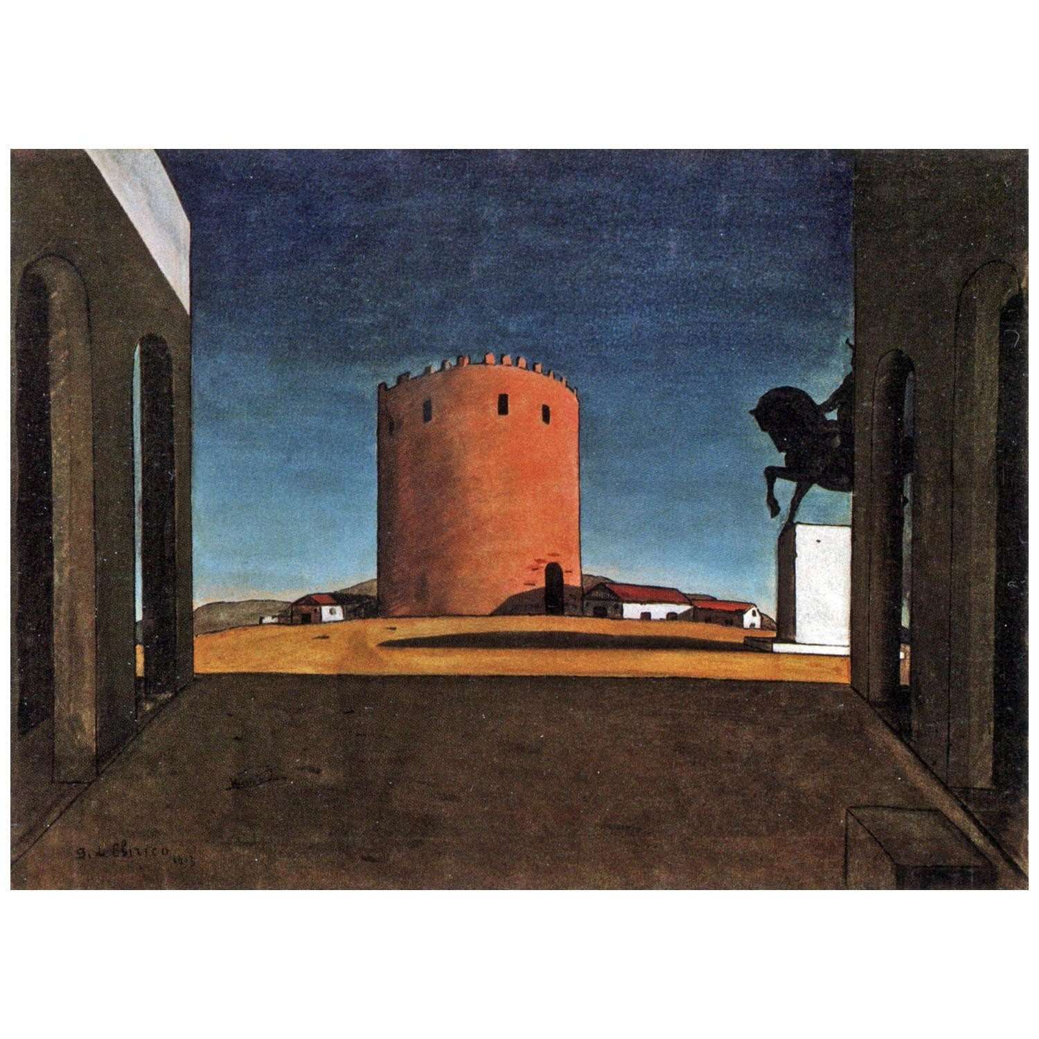  Giorgio de Chirico. Red Tower. 1913. Guggenheim Museum Venice