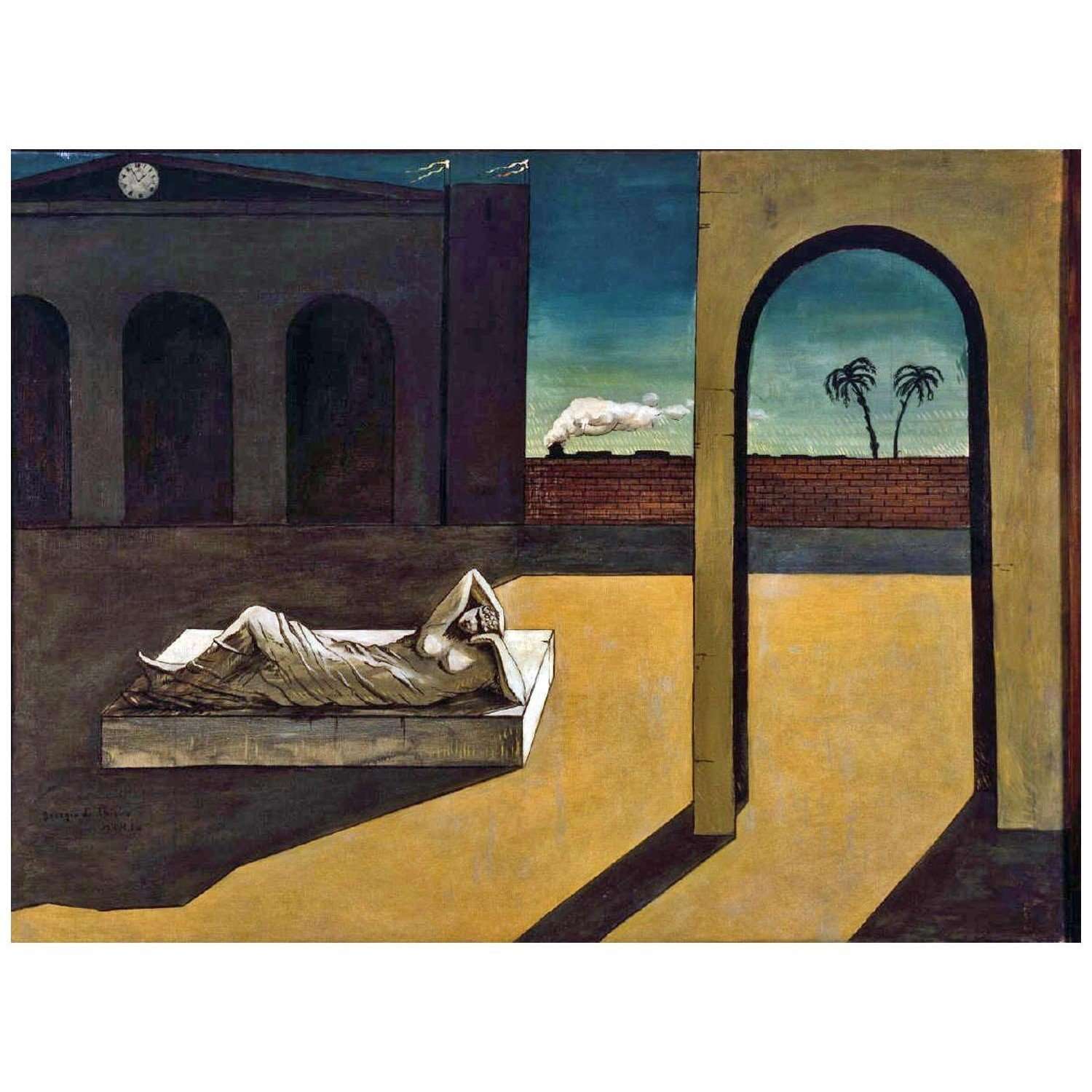   Giorgio de Chirico. La ricompensa dell'Indovino. 1913. Philadelphia Museum of Art