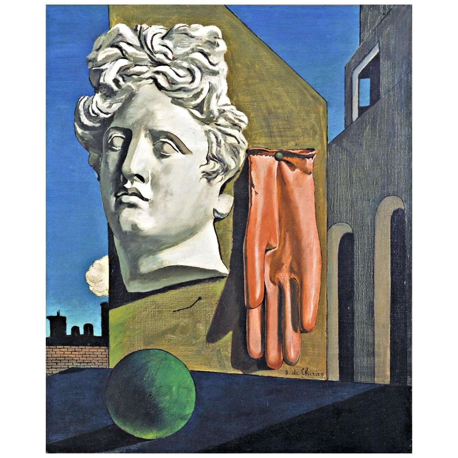   Giorgio de Chirico. Canzone d'amore. 1914. MoMA NY