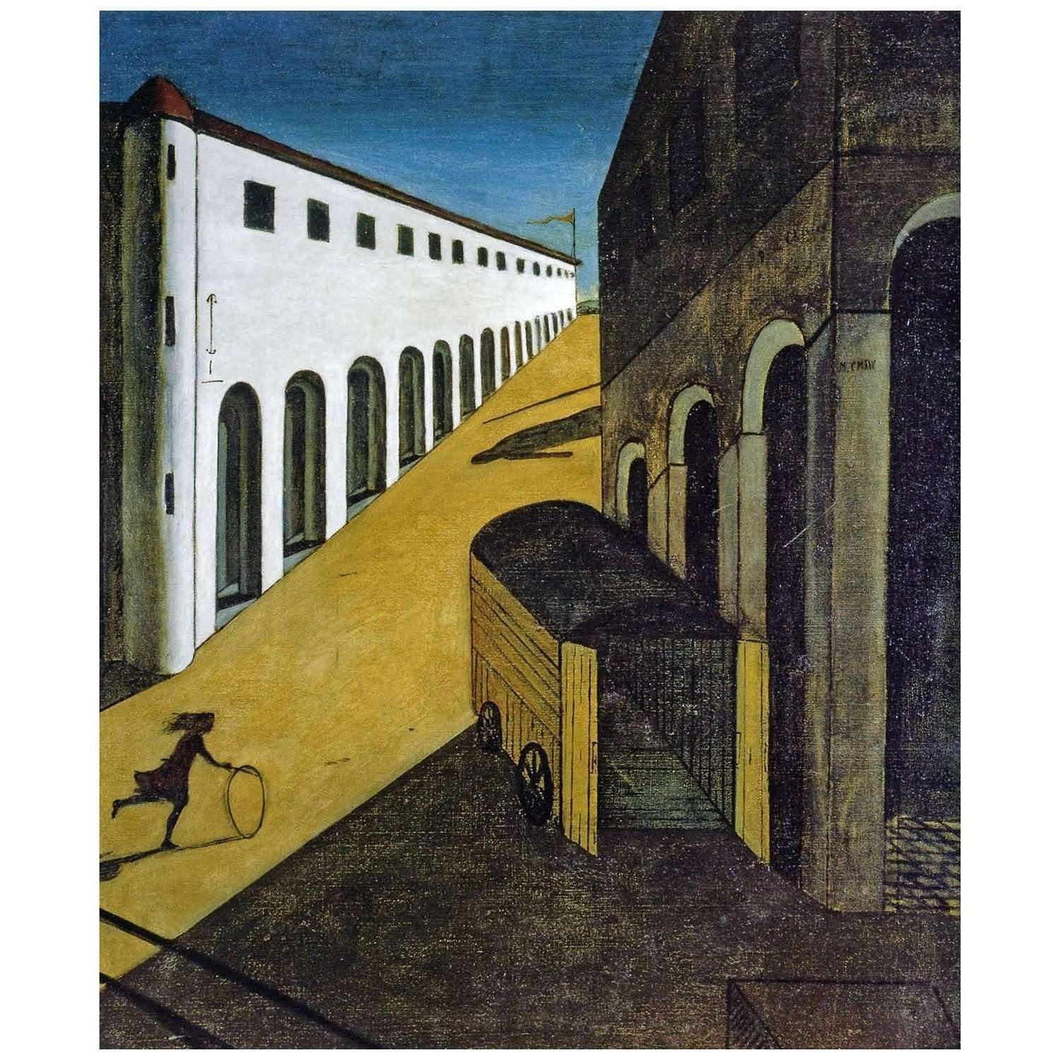  Giorgio de Chirico. La malinconia e mistero della strada. 1914. Collezione privata