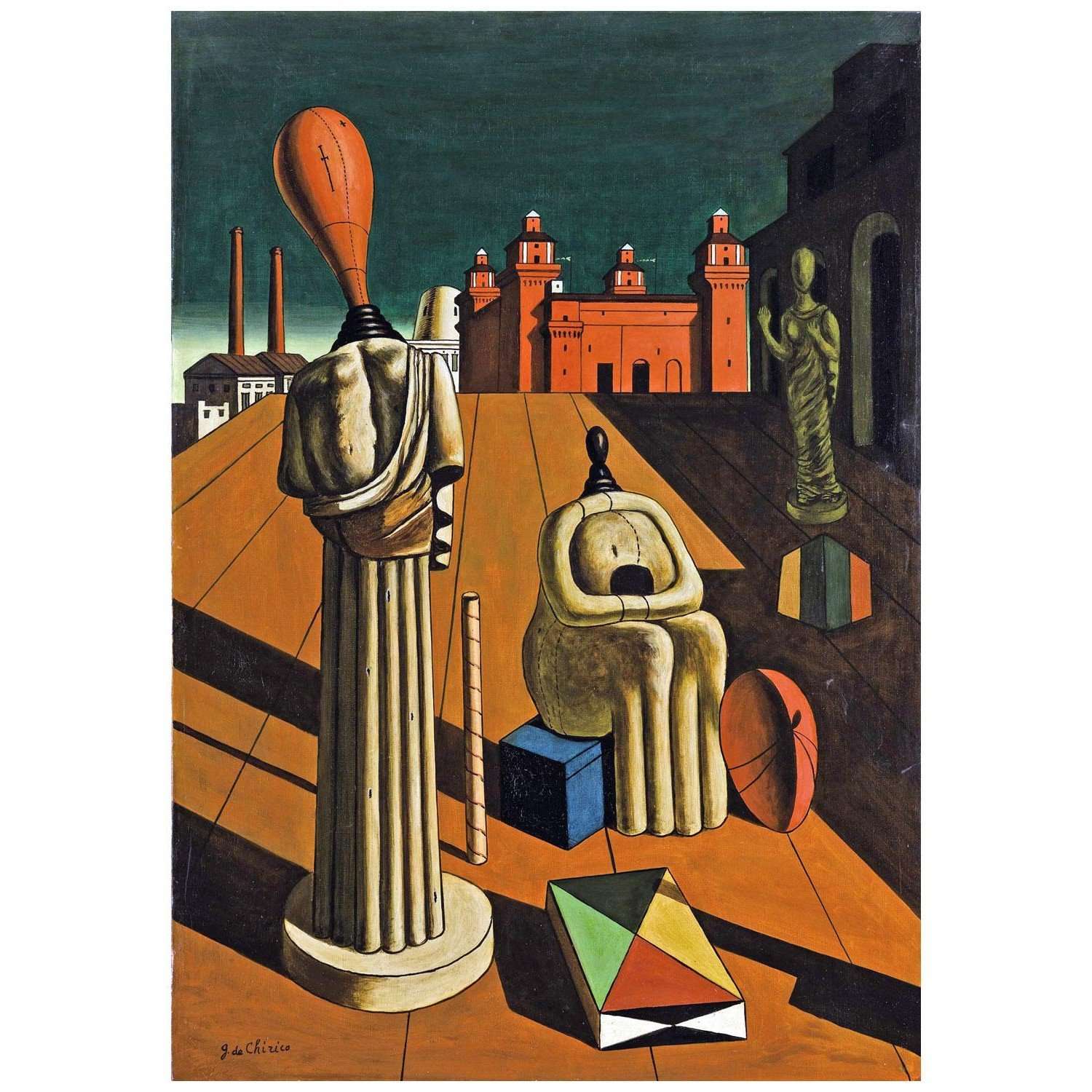   Giorgio de Chirico. Le muse inquietanti. 1918. GNAM Roma