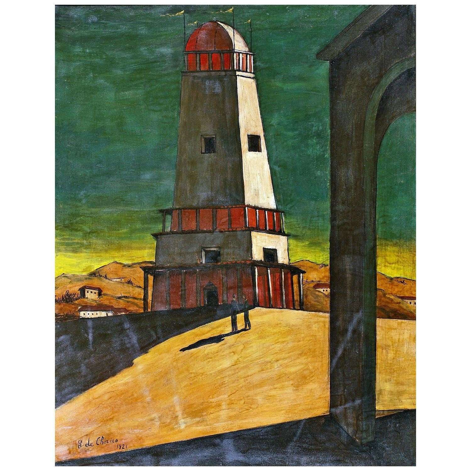   Giorgio de Chirico. La grande torre. 1921. Museo Pushkin